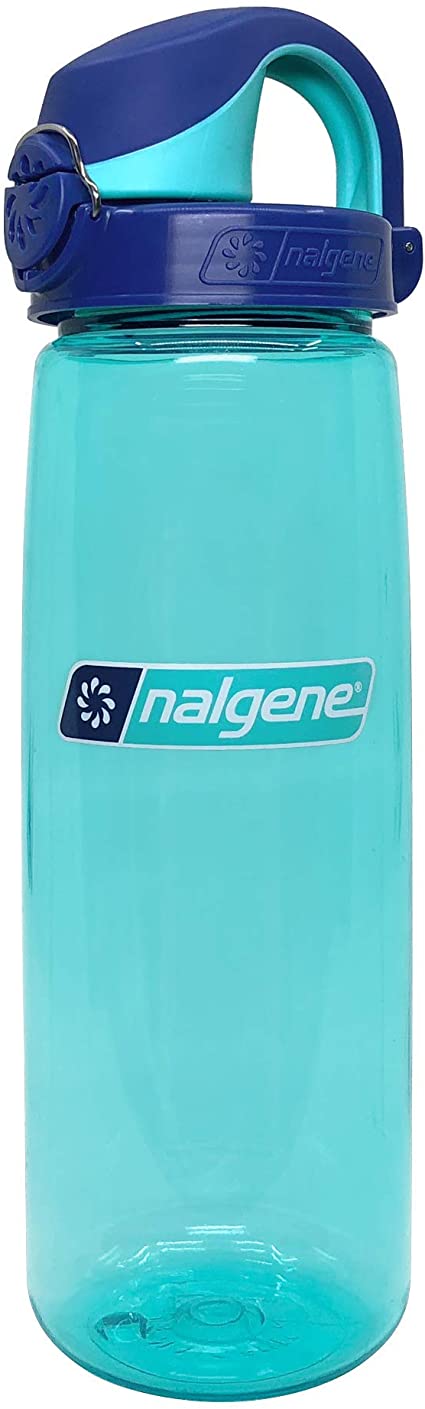 Nalgene-24Oz 709ml On The Fly (OTF) BPA-Free Sustain Water Bottle-Water Bottle-Aqua/Blue Cap(S)-Gearaholic.com.sg
