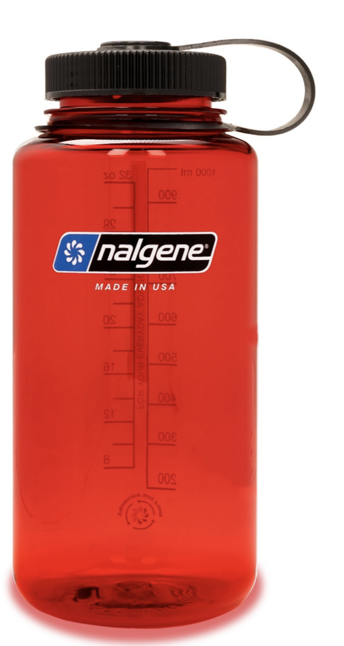 Nalgene-32oz 1L Wide Mouth BPA Free Water Bottle-Water Bottle-Red Sustain-Gearaholic.com.sg
