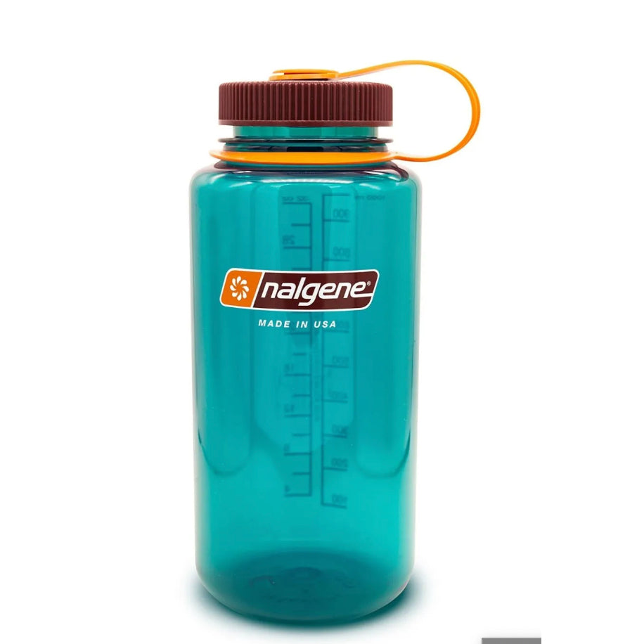 Nalgene-32oz 1L Wide Mouth BPA Free Water Bottle-Water Bottle-Teal Sustain-Gearaholic.com.sg