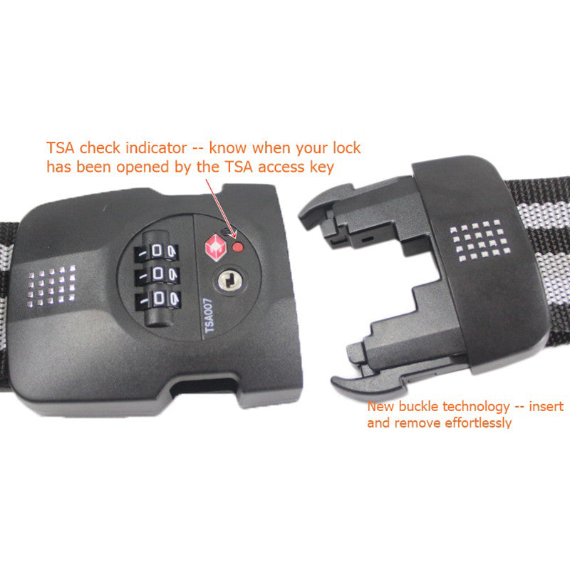 Heavy Duty Luggage Strap with TSA Lock Gearaholic