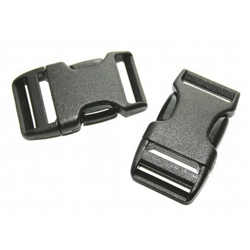 Lowe Alpine-25mm Side Squeeze Buckle (x2)-Other Accessories-Black-Gearaholic.com.sg