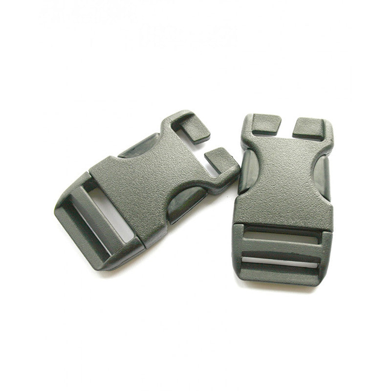 Lowe Alpine-25mm QA Side Squeeze Buckle (x1)-Black-Gearaholic.com.sg