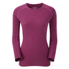 Montane-Women&#39;s Primino Crew Neck 220 Long Sleeve T-Shirt-Women&#39;s Next To Skin-Dahlia-XS-Gearaholic.com.sg