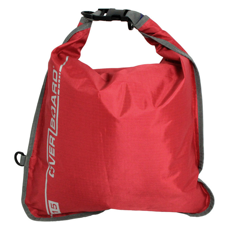OverBoard-Waterproof Dry Flat Bag - 15 Litres-Waterproof Dry Tube-Red-Gearaholic.com.sg