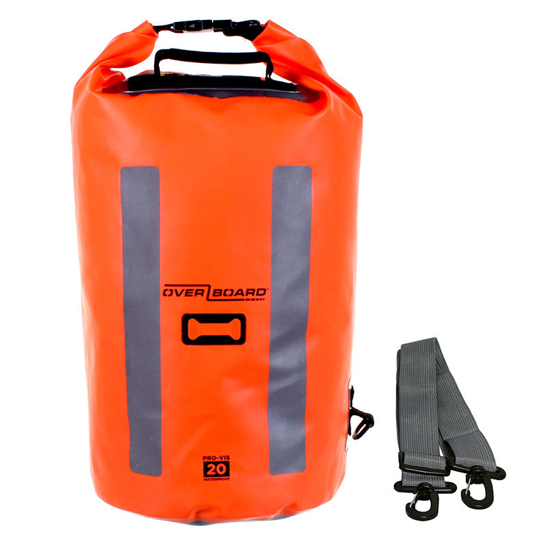 OverBoard-Pro-Vis Waterproof Dry Tube - 20 Litre-Waterproof Dry Tube-High-Vis Orange-Gearaholic.com.sg