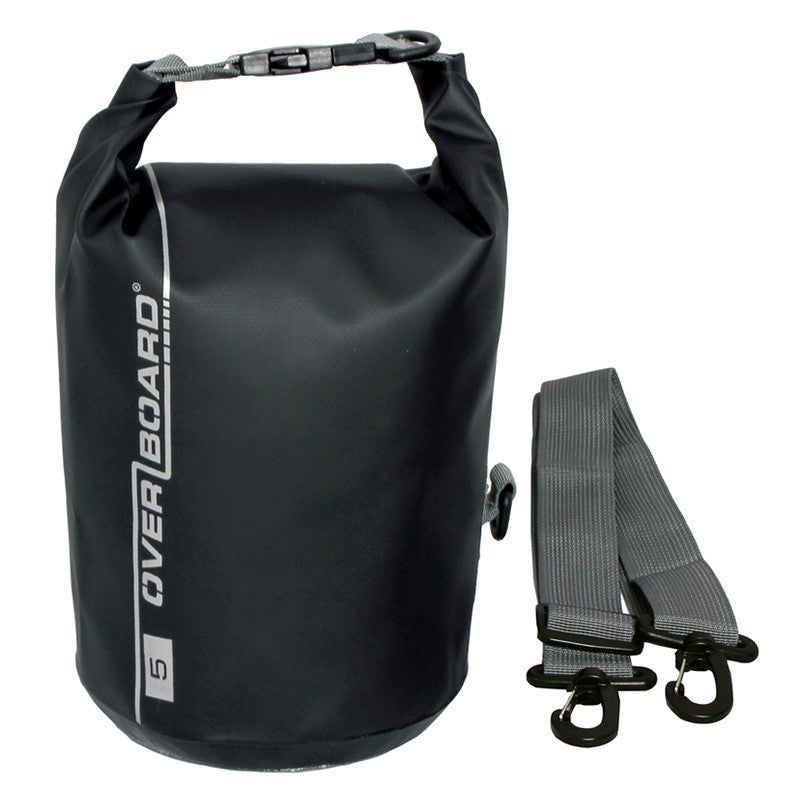 OverBoard-Waterproof Dry Tube Bag - 5 Litre-Waterproof Dry Tube-Black-Gearaholic.com.sg