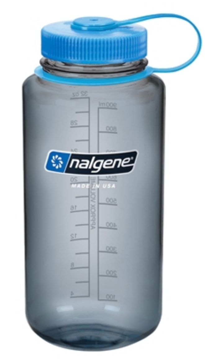 Nalgene-32oz 1L Wide Mouth BPA Free Water Bottle-Water Bottle-Gray Sustain-Gearaholic.com.sg