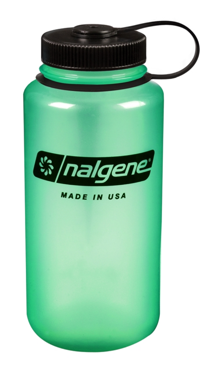 Nalgene-32oz 1L Wide Mouth BPA Free Water Bottle-Water Bottle-Green Glow Sustain-Gearaholic.com.sg