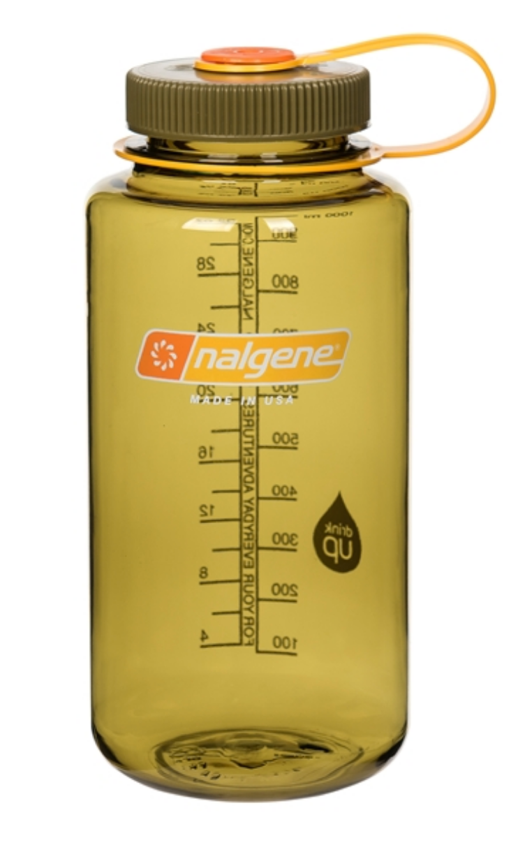 Nalgene-32oz 1L Wide Mouth BPA Free Water Bottle-Water Bottle-Olive Sustain-Gearaholic.com.sg