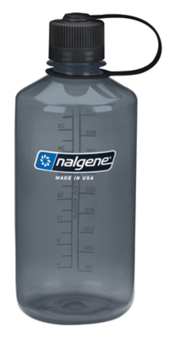 Nalgene-32oz 1L Narrow Mouth BPA Free Water Bottle-Water Bottle-Grey-Gearaholic.com.sg