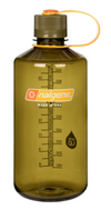 Nalgene-32oz 1L Narrow Mouth BPA Free Water Bottle-Water Bottle-Olive-Gearaholic.com.sg