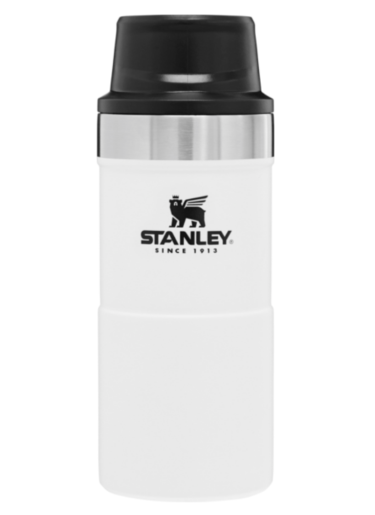 Stanley-Classic Trigger Action Travel Mug 12oz 354ml-Vacuum Bottle-Polar White-Gearaholic.com.sg
