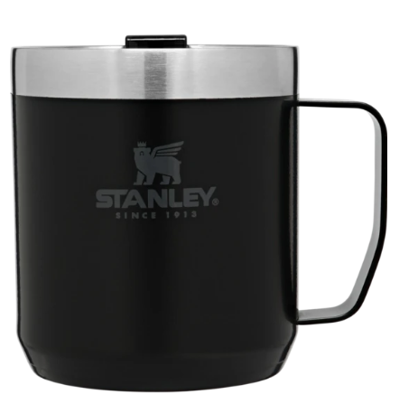 Stanley-Classic Series Legendary Camp Mug 12oz 350ml-Mugs-Matte Black-Gearaholic.com.sg